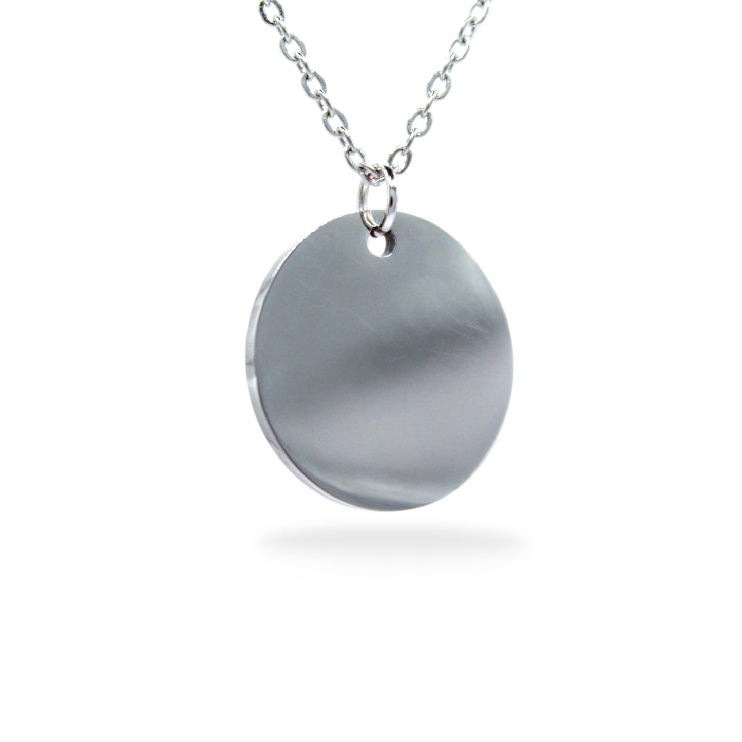 PLACA PLATEADA CÍRCULAR 19MM