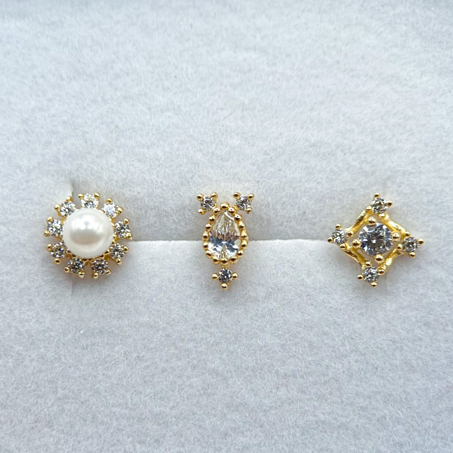 REMOLINO ZIRCONIA ORO JAPONES 10K