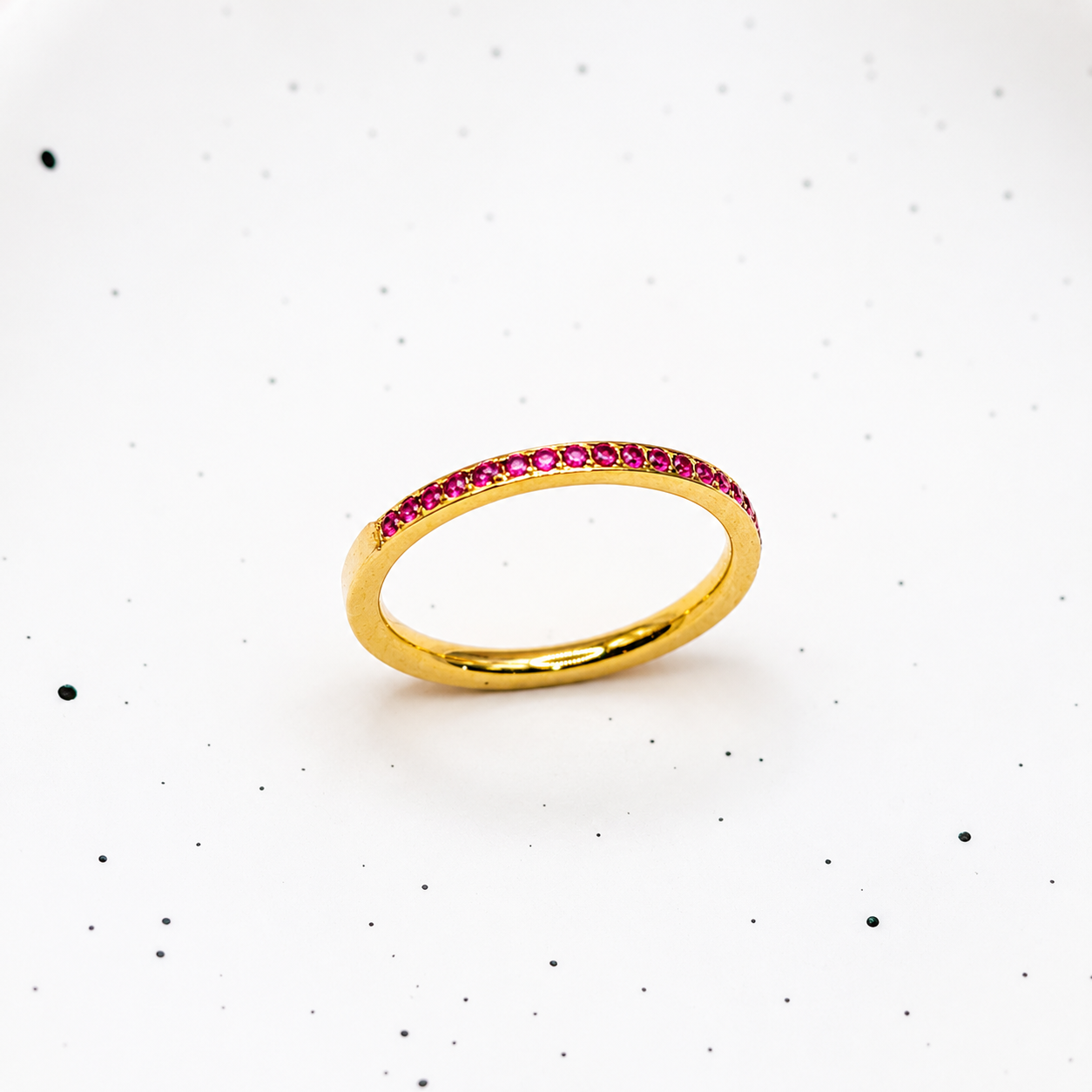 ANILLO MEDIA CHURUMBELA ROSA FUERTE