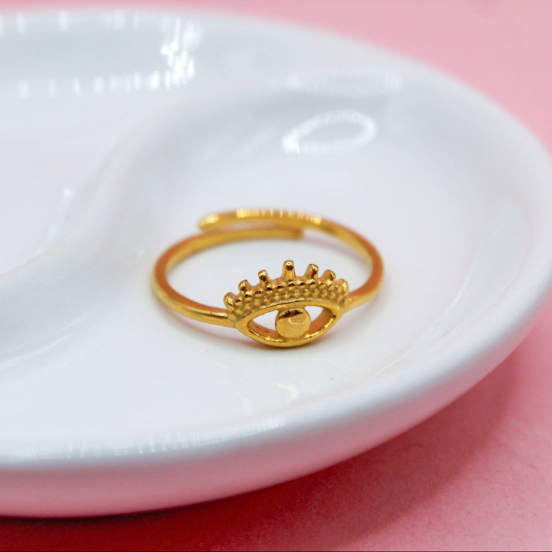 ANILLO OJO CON PESTAÑAS