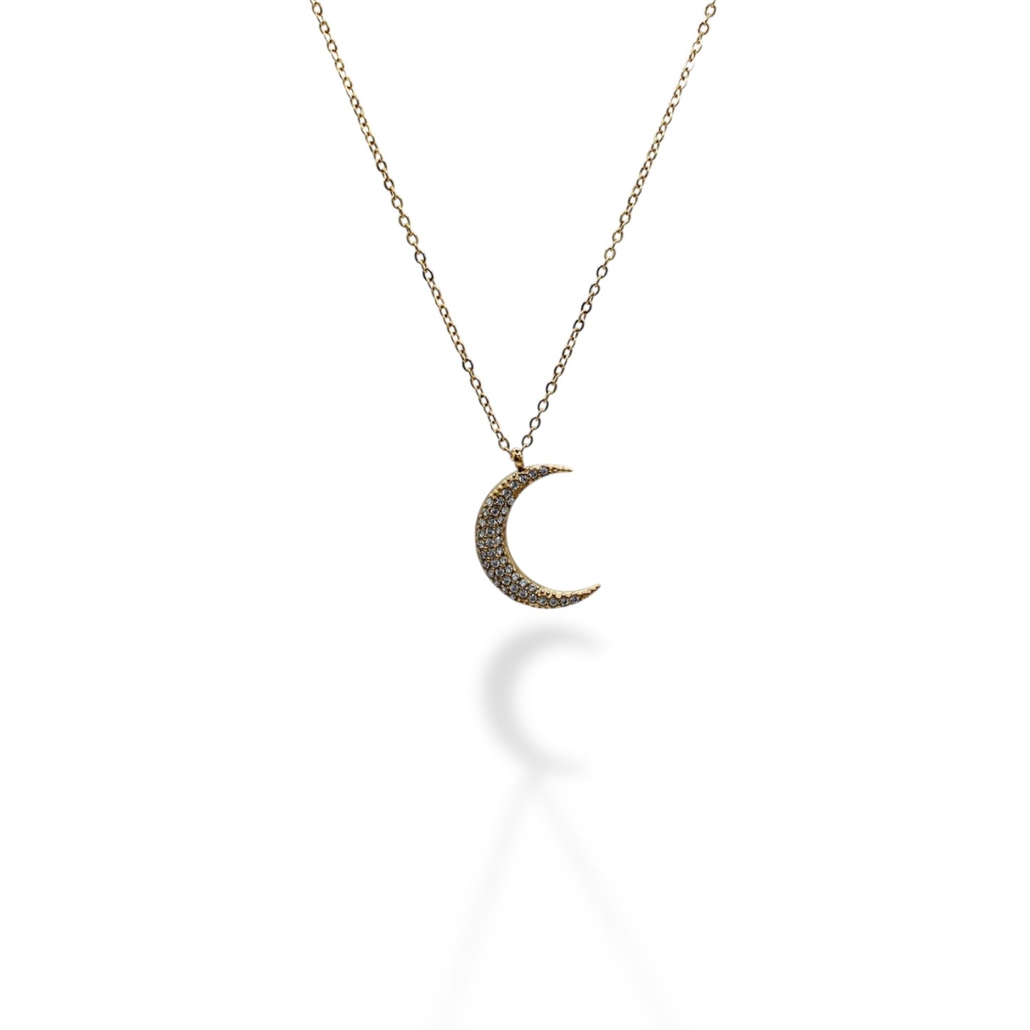 COLLAR LUNA GRANDE ZIRCONIAS