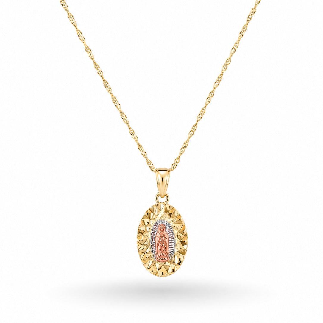 COLLAR VIRGEN TRES COLORES
