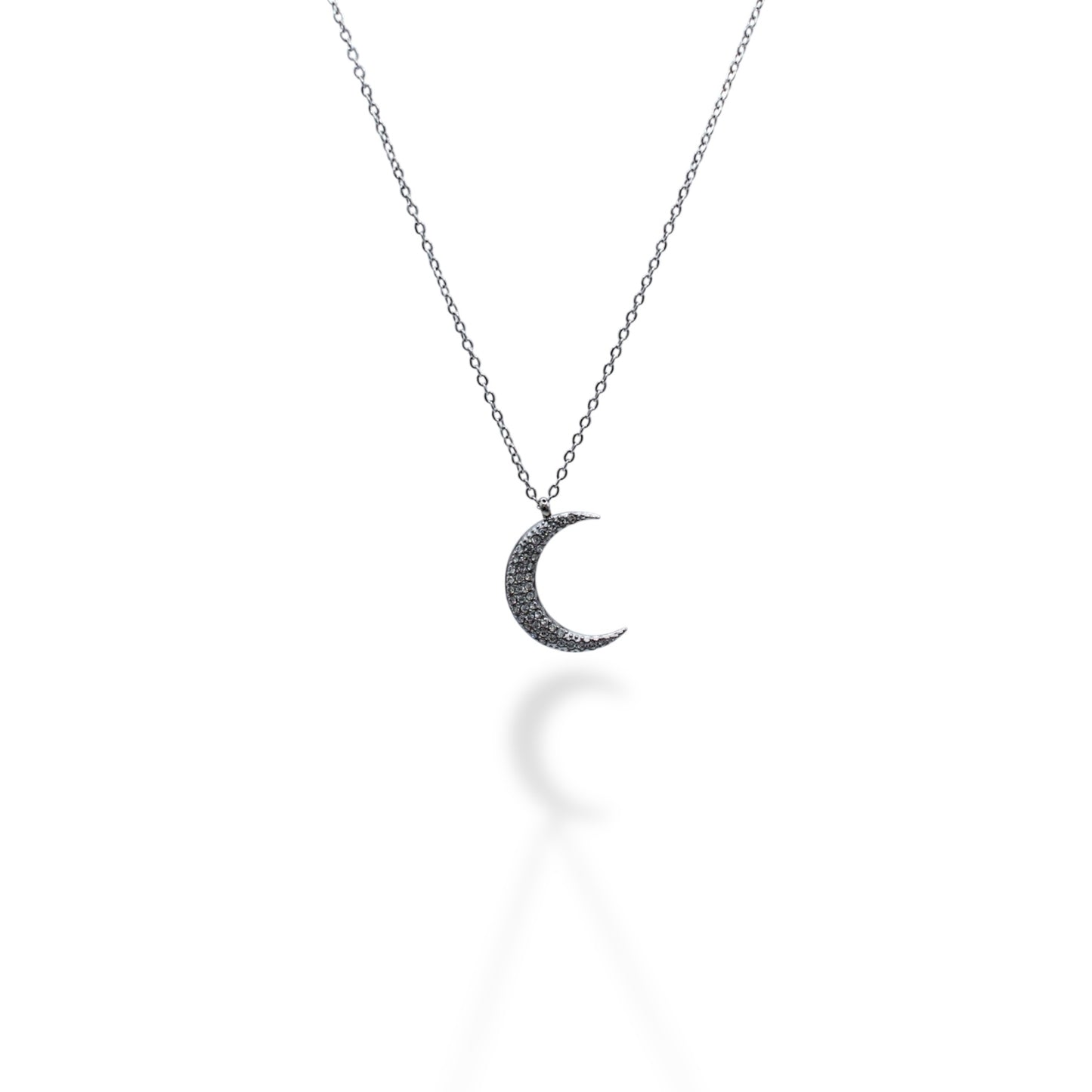 COLLAR LUNA GRANDE ZIRCONIAS