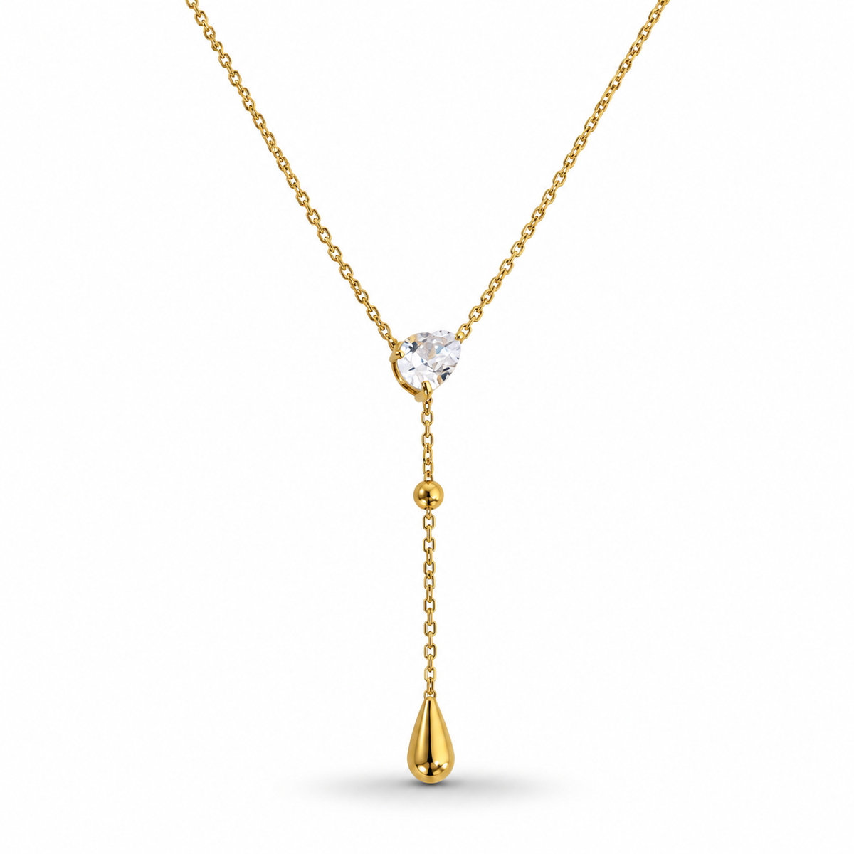 CORBATIN GOTA ZIRCONIA Y GOTA COLGANTE