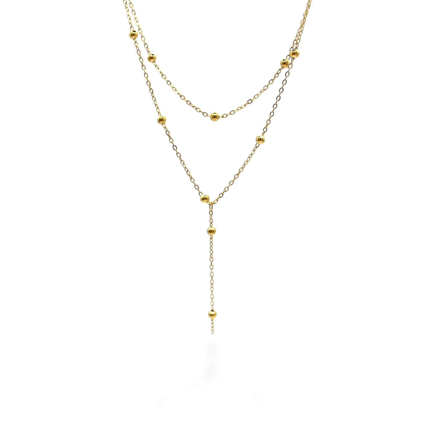 COLLAR LARGO CON BOLAS