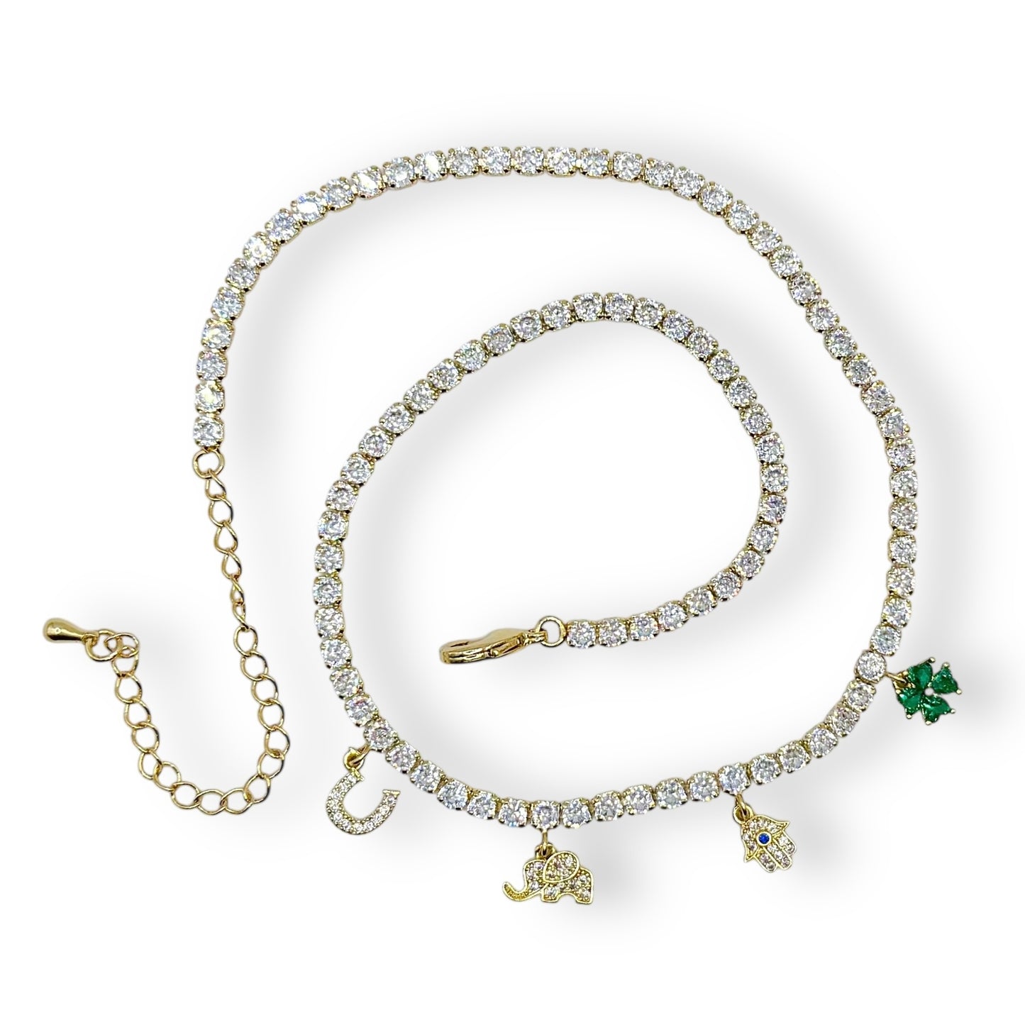 COLLAR DIJES SUERTE ZIRCONIAS (GARGANTILLA)