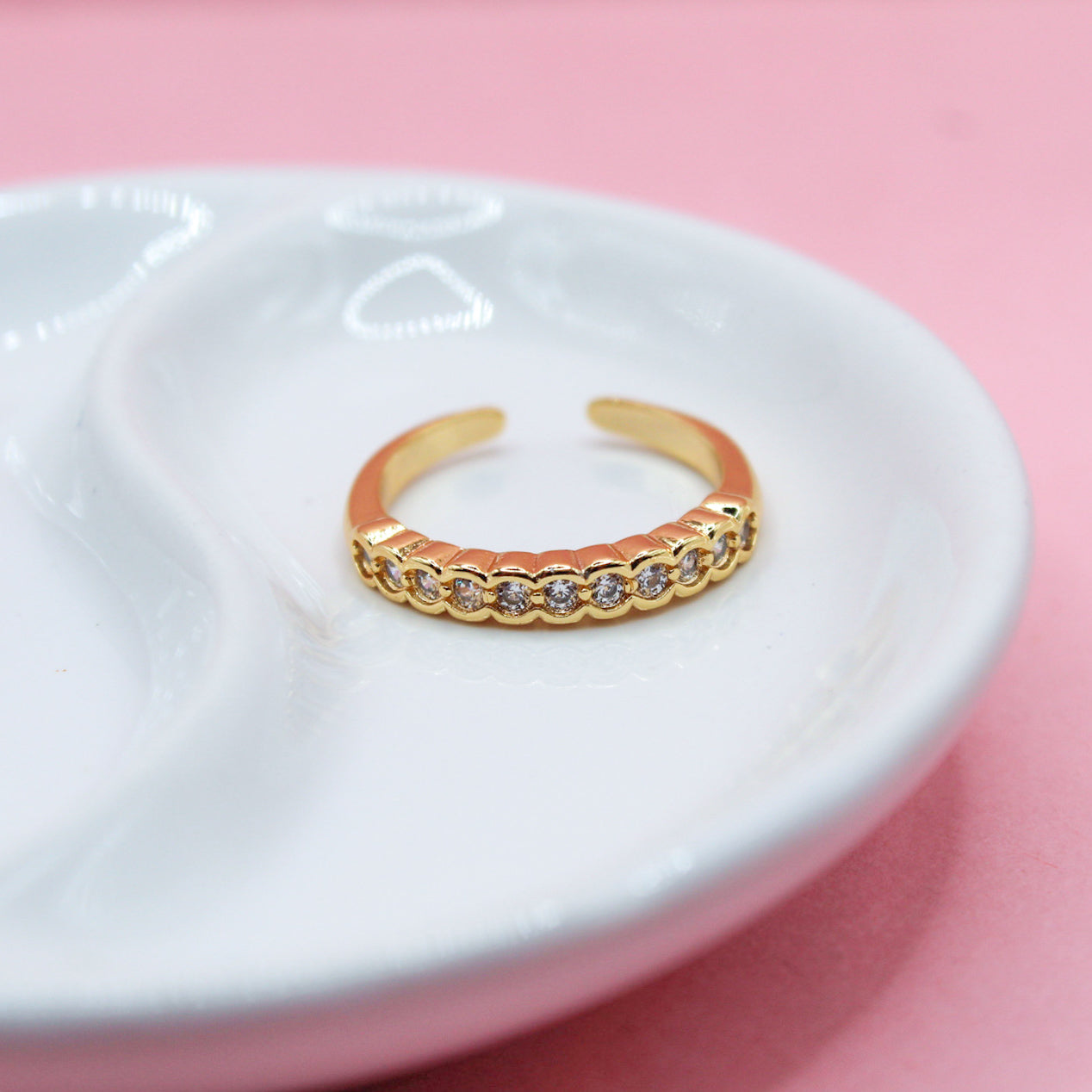 ANILLO ZIRCONIAS BICELADAS