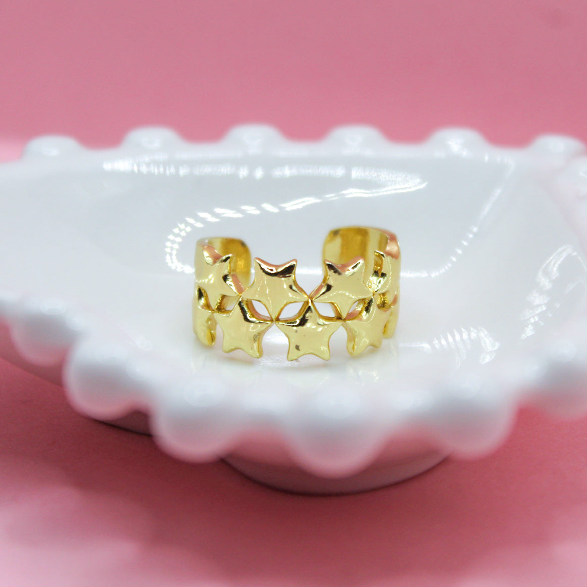 ANILLO ESTRELLAS DOBLES