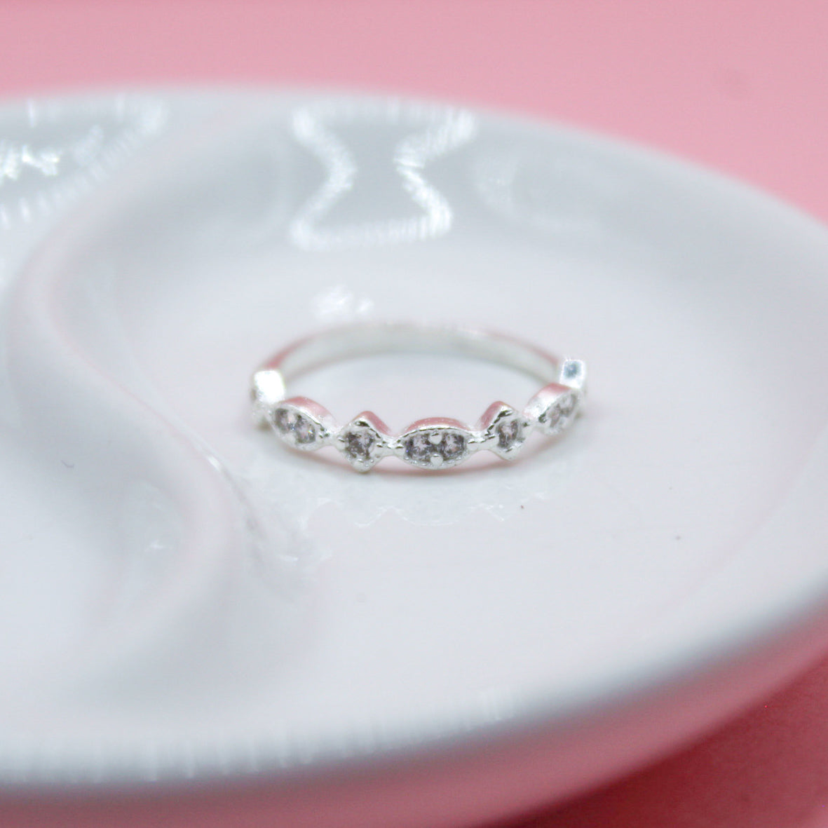 ANILLO OVALO Y ROMBO .925