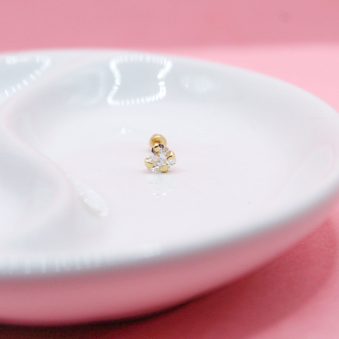 ZIRCONIA CORAZÓN BLANCO 10K