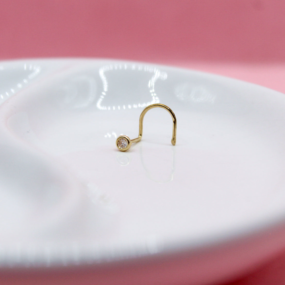 NOSTRIL ZIRCONIA BLANCA BICELADA 10K