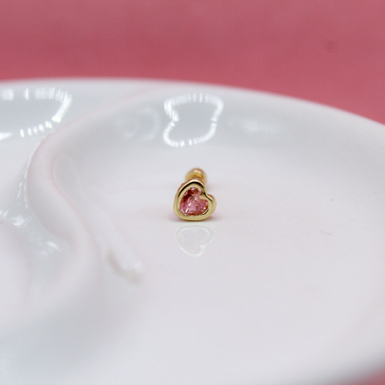 CORAZON ZIRCONIA BICELADO 10K