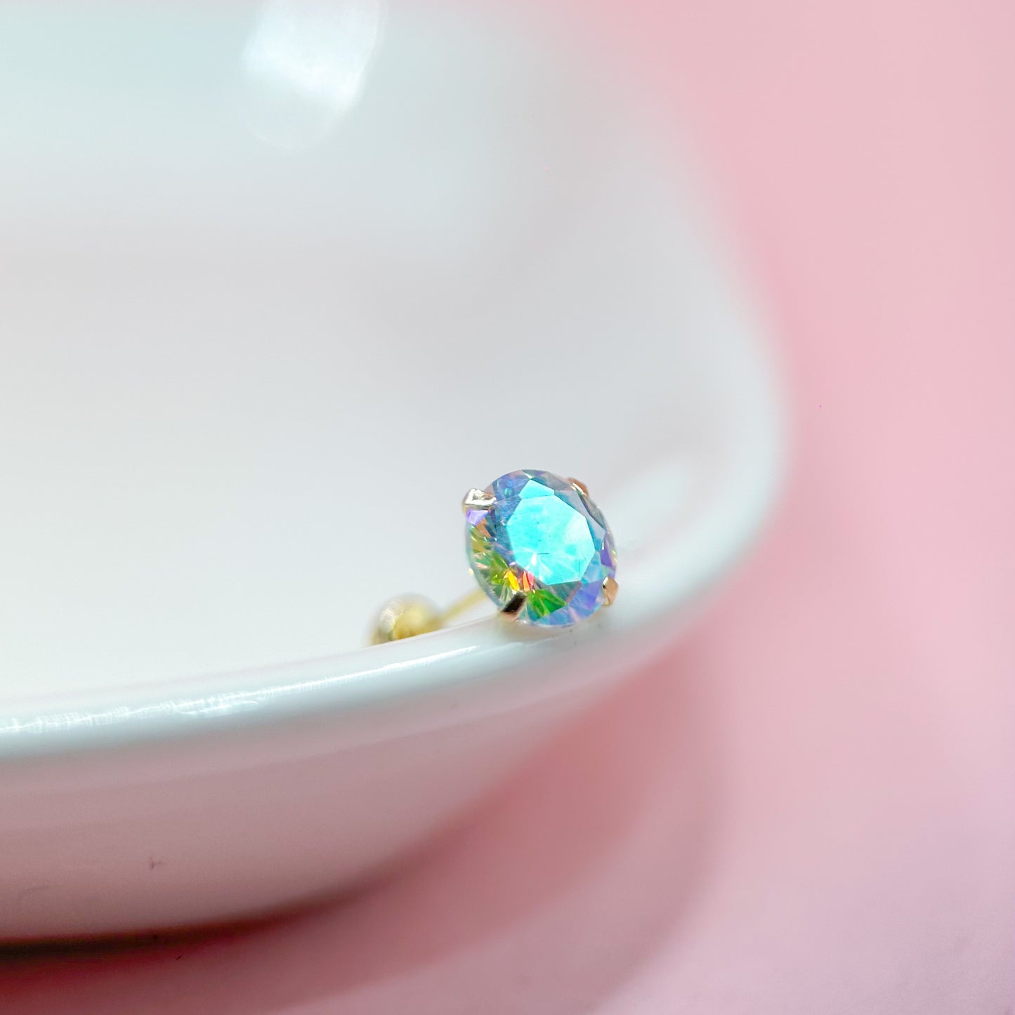 BRILLO ZIRCONIA TORNASOL 10K