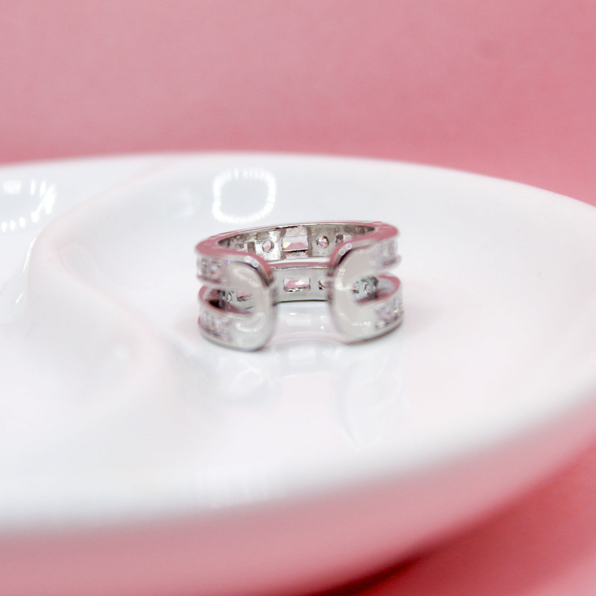 EARCUFF DOBLE LÍNEAS ZIRCONIAS