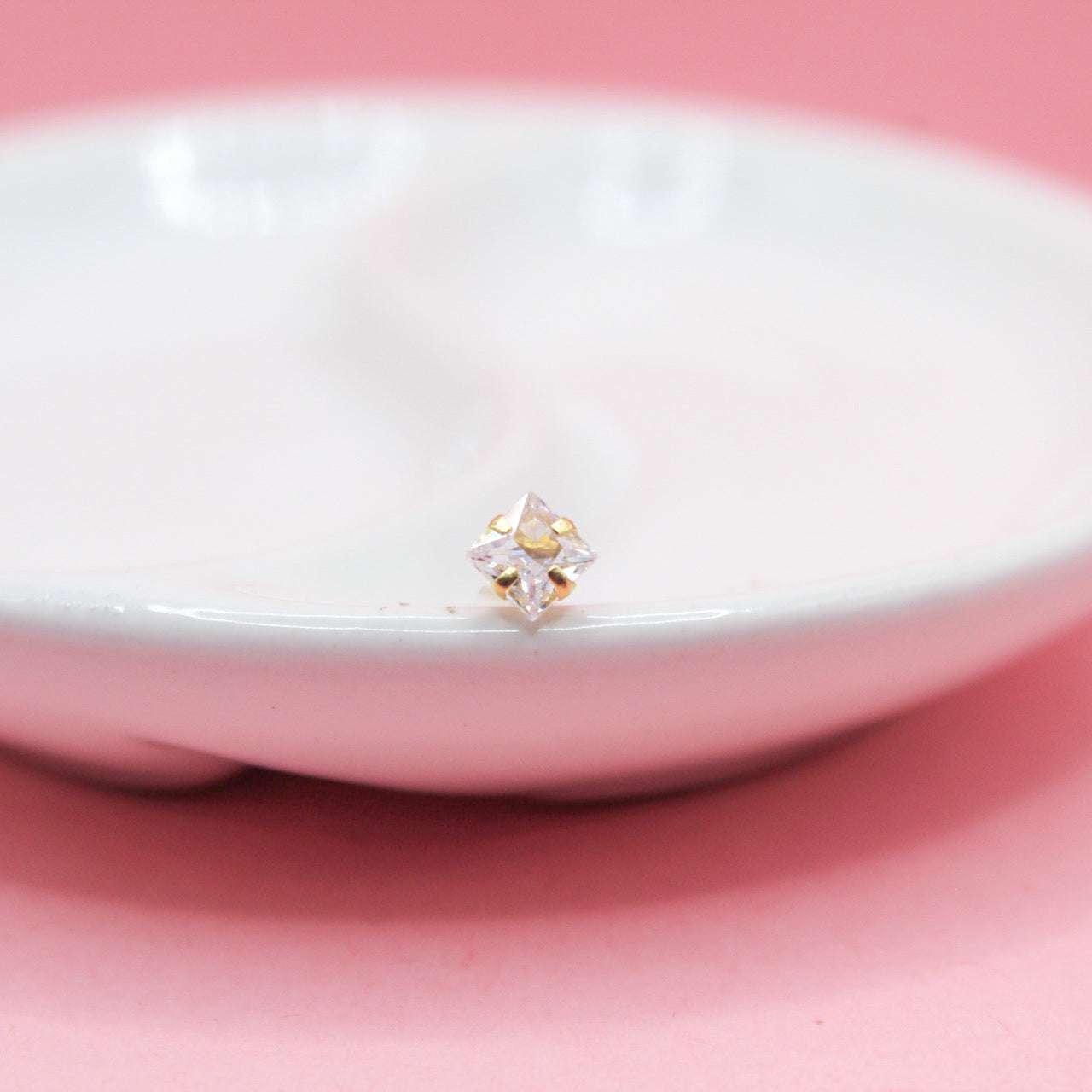 ZIRCONIA CUADRADA 10K