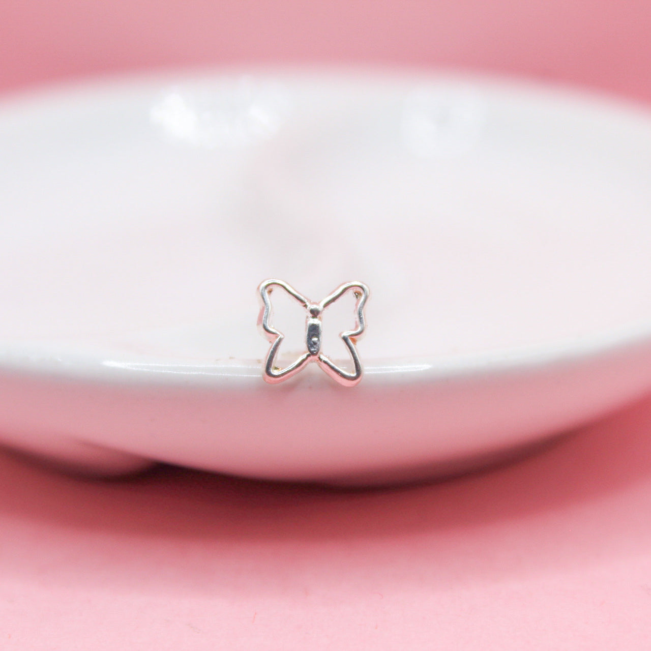 BROQUEL MARIPOSA SILUETA .925