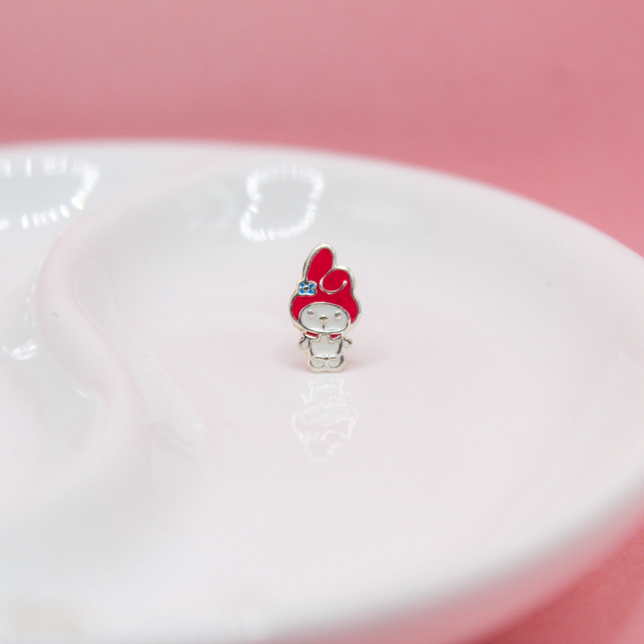 BROQUEL KIROMI ROSA .925