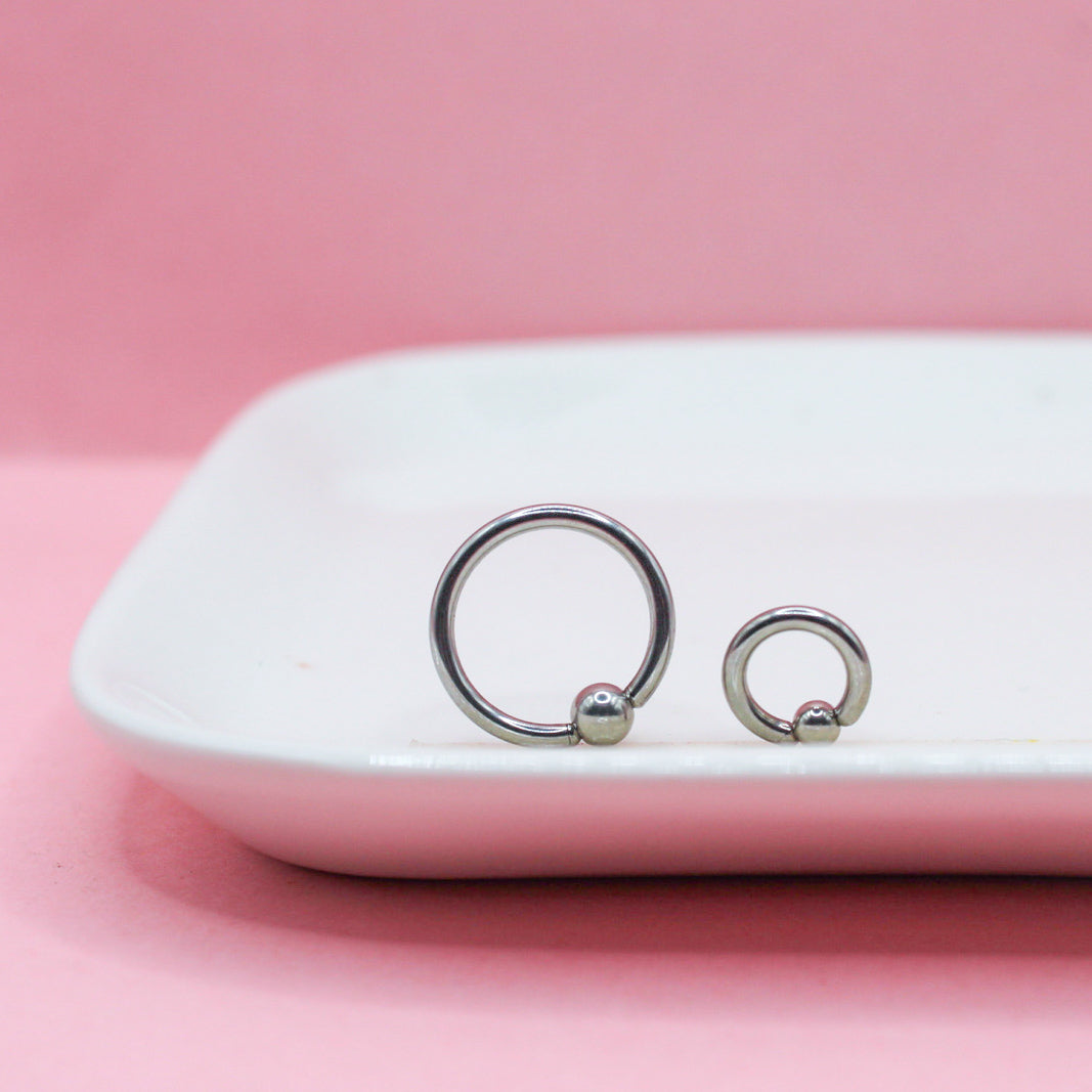 ARGOLLA PLATEADA BOLA MEDIANA 316L