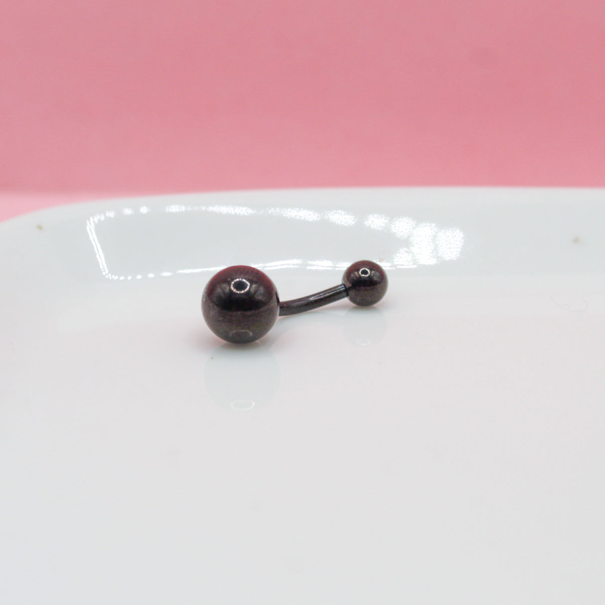 PIERCING NEGRO OMBLIGO 316L