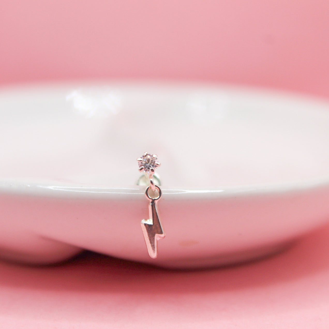 BROQUEL ZIRCONIA CON RAYO COLGANTE .925