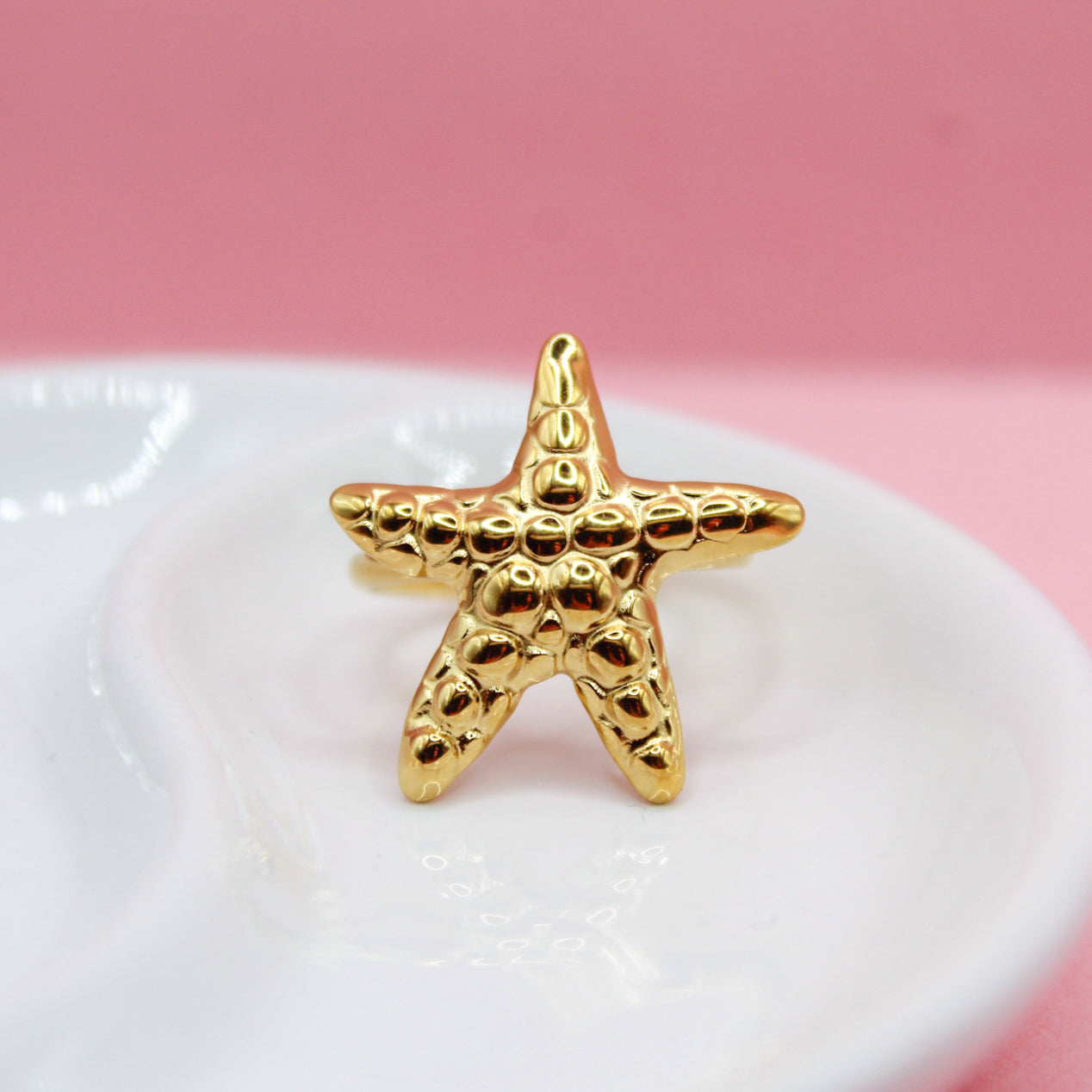 ANILLO ESTRELLA DE MAR TEXTURA