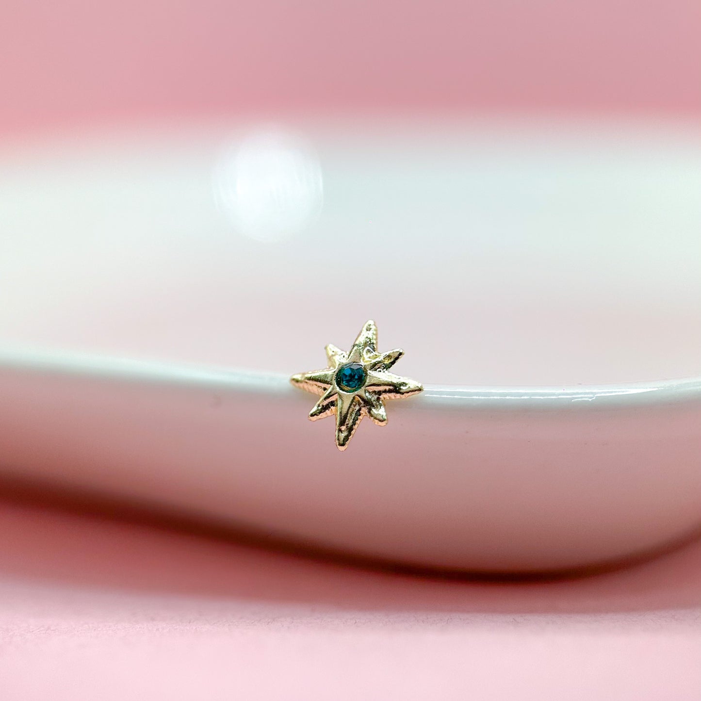 ESTRELLA ZIRCONIA AQUA 10K