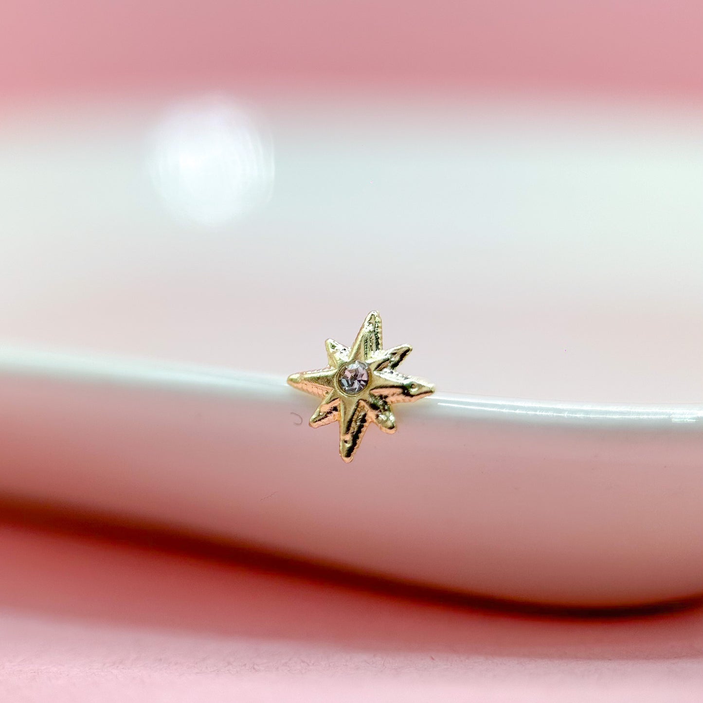 ESTRELLA ZIRCONIA BLANCA 10K
