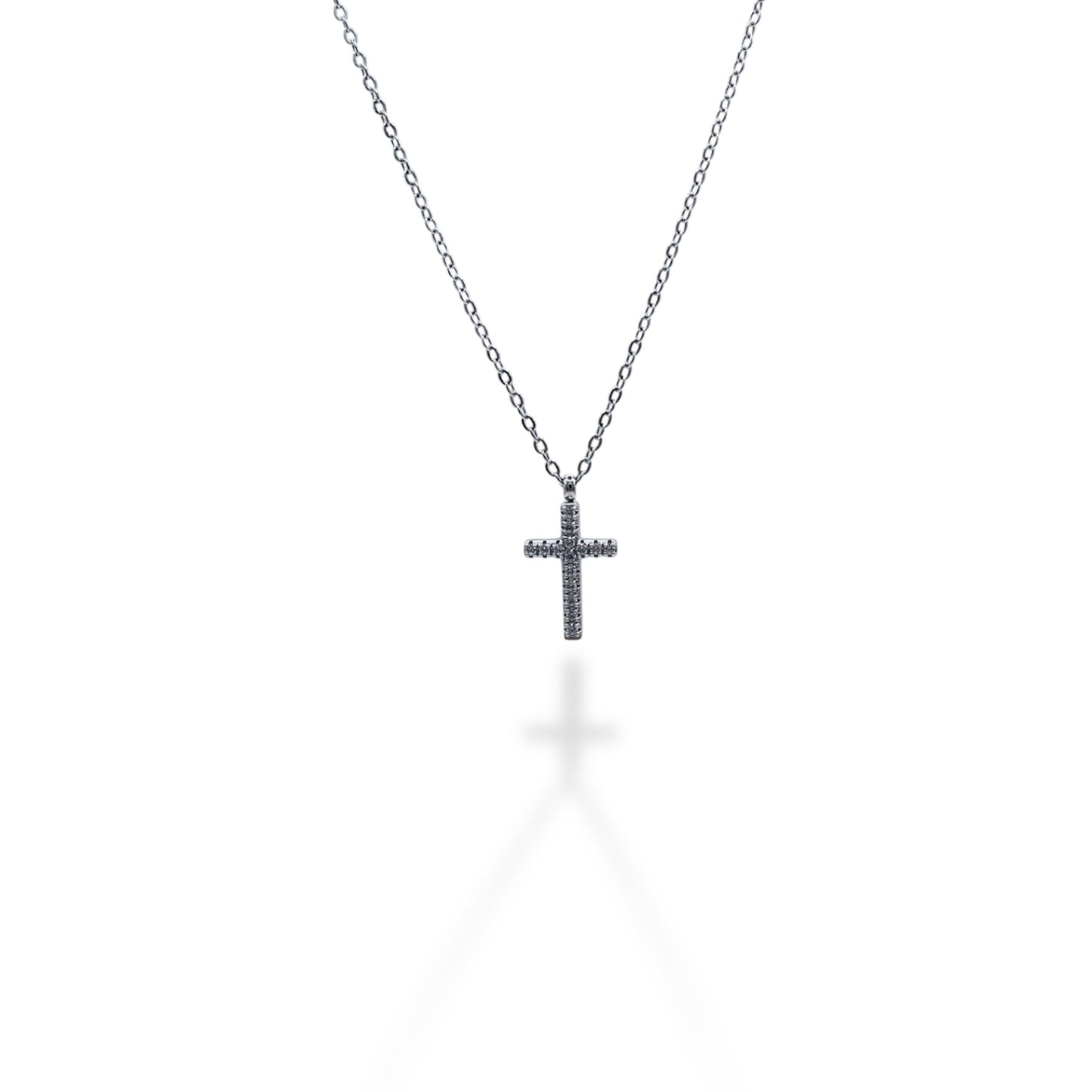 COLLAR CRUZ ZIRCONIAS CHICA
