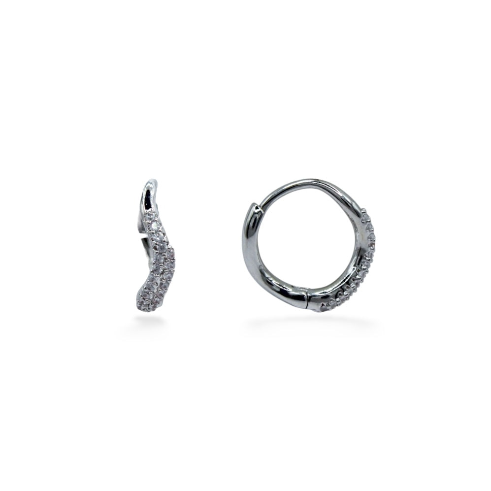 ARRACADAS CHUECAS ZIRCONIAS