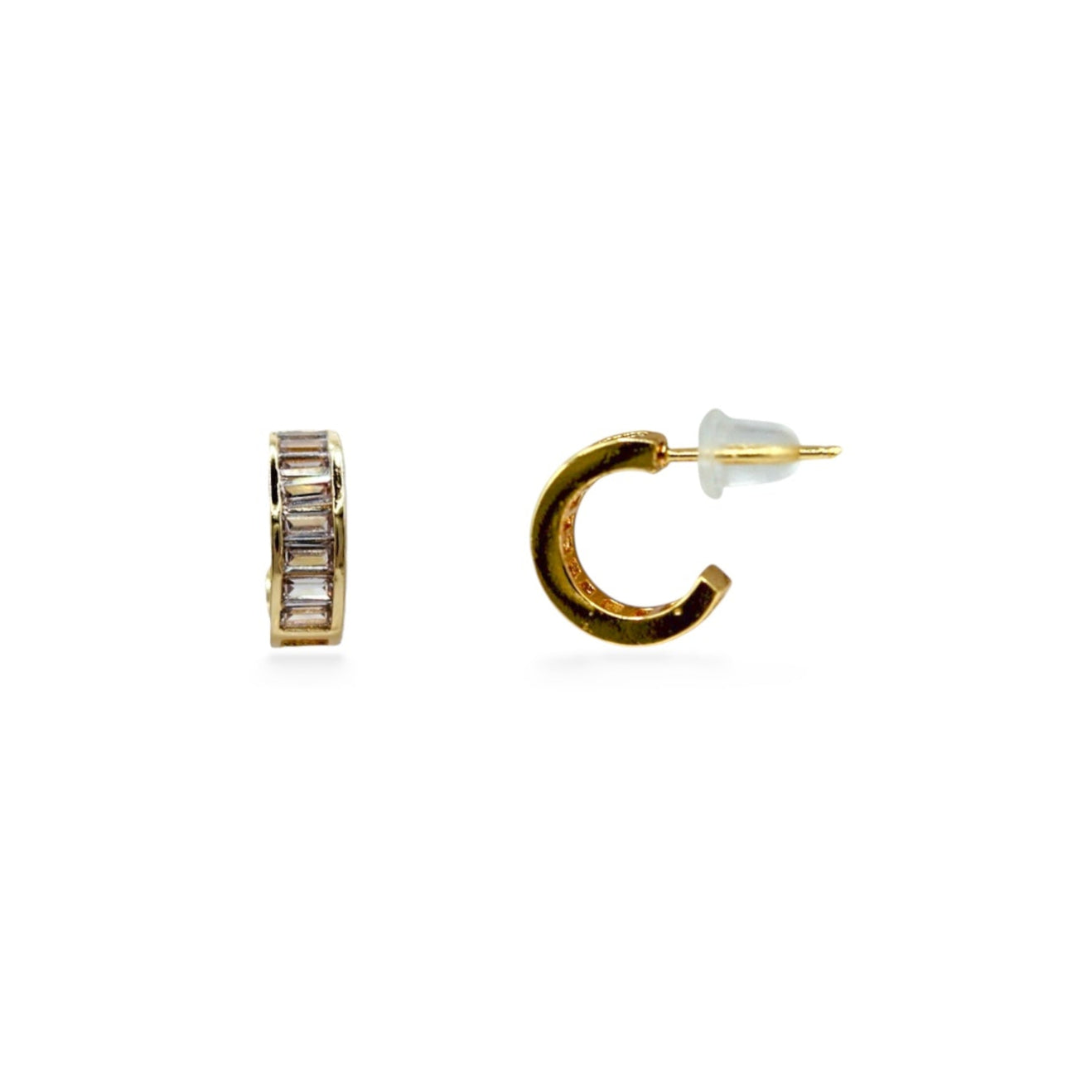 MEDIAS ARRACADAS ZIRCONIAS RECTANGULARES