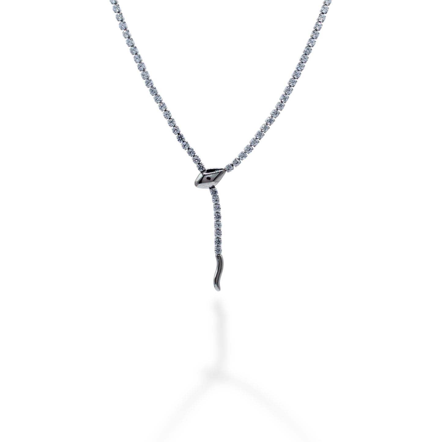 COLLAR TIPO SERPIENTE ZIRCONIAS