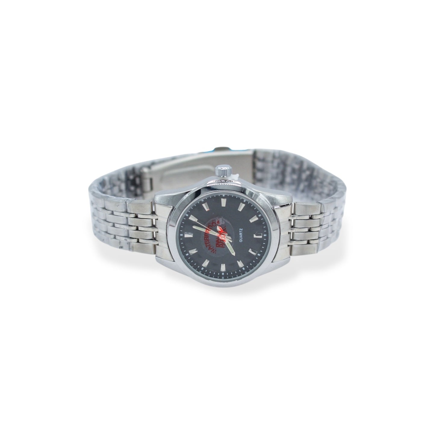 RELOJ PLATEADO TEJIDO RECTANGULAR