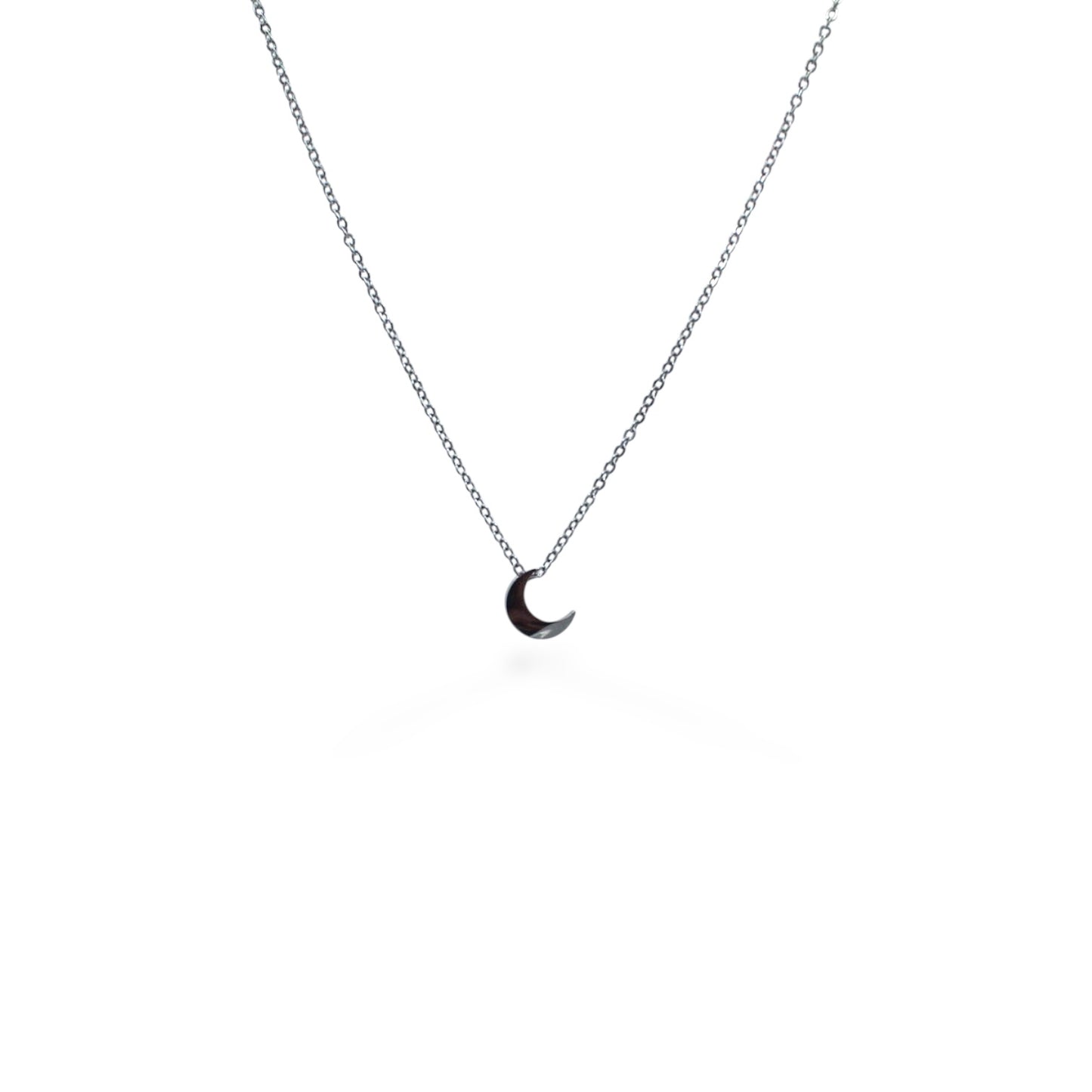 COLLAR PLATEADO LUNA CHUNKY LISA