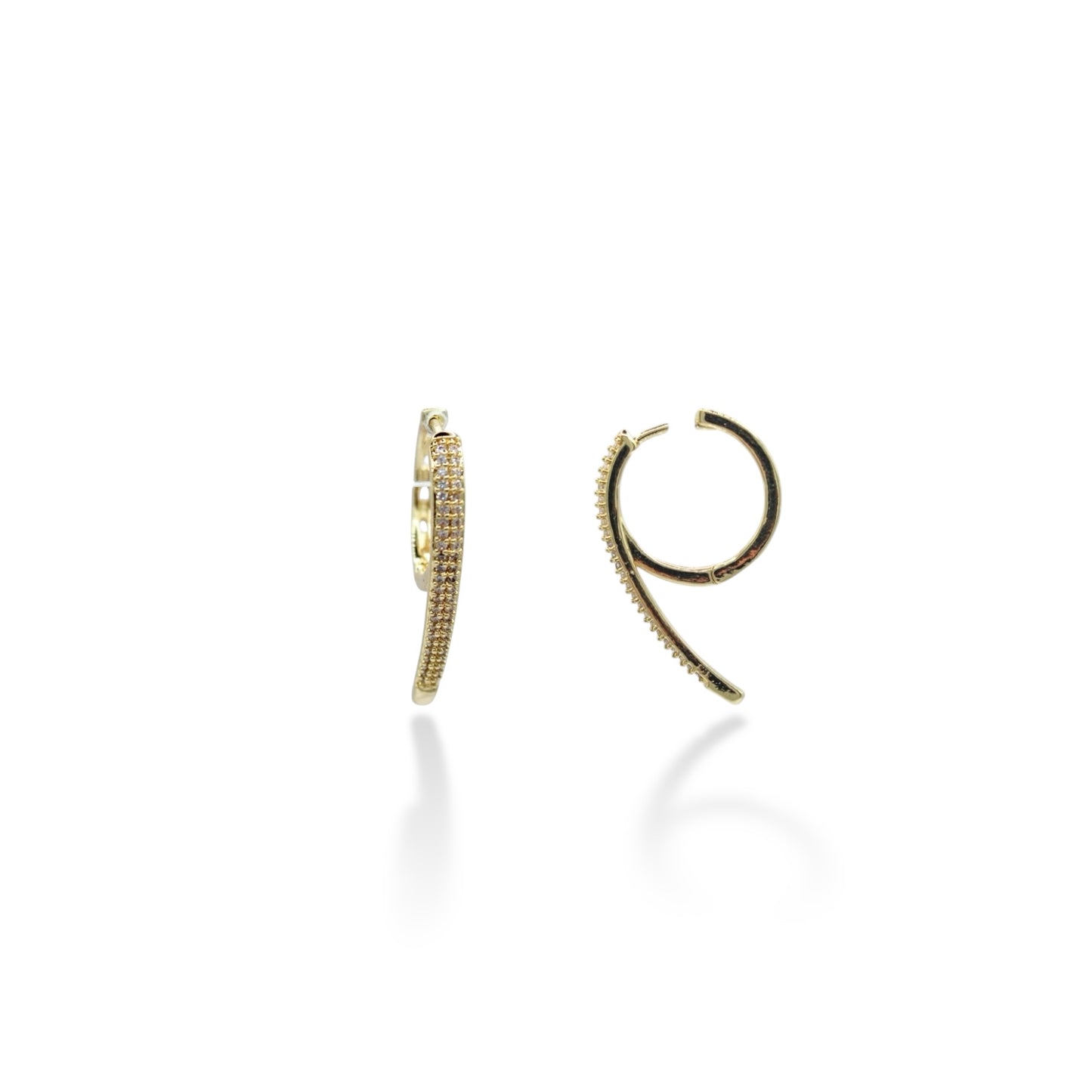 ARRACADA CIRCULO CON CURVA ZIRCONIAS