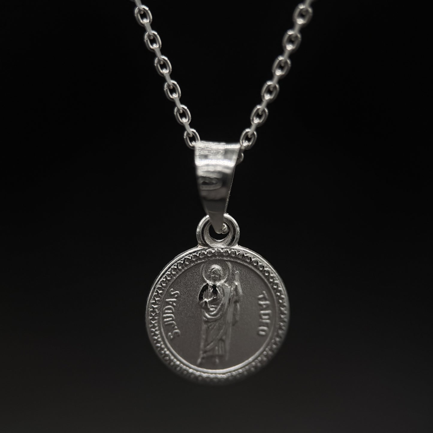 COLLAR SAN JUDAS PLATA .925