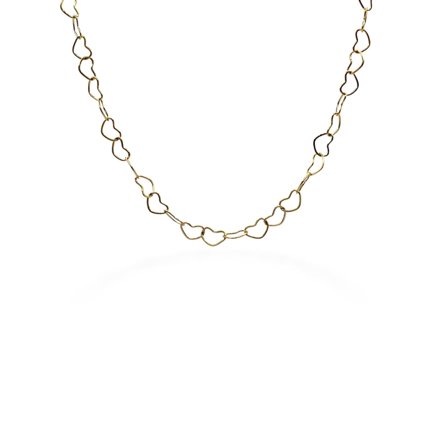 COLLAR CORAZONES DELGADOS SILUETAS