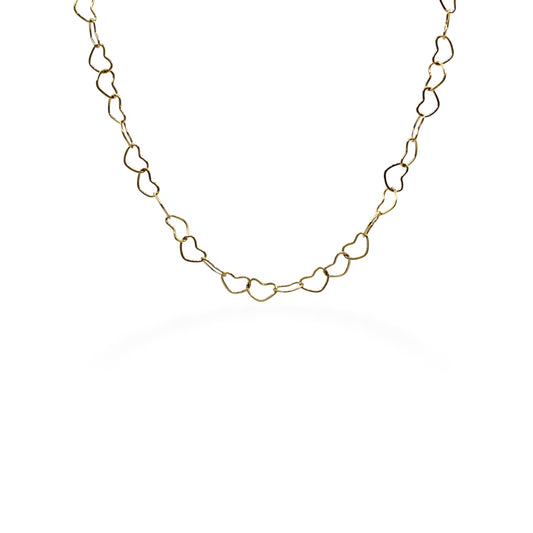COLLAR CORAZONES DELGADOS SILUETAS