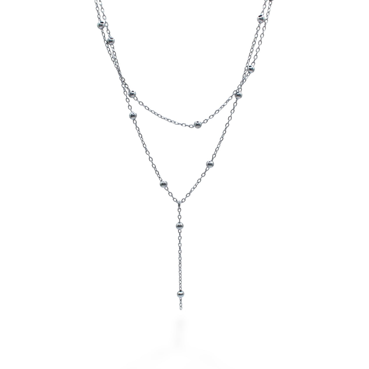 COLLAR LARGO CON BOLAS