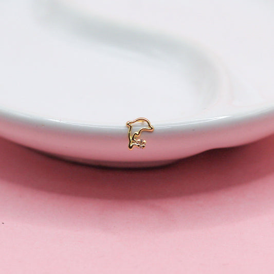 DELFIN CON ZIRCONIA 10k