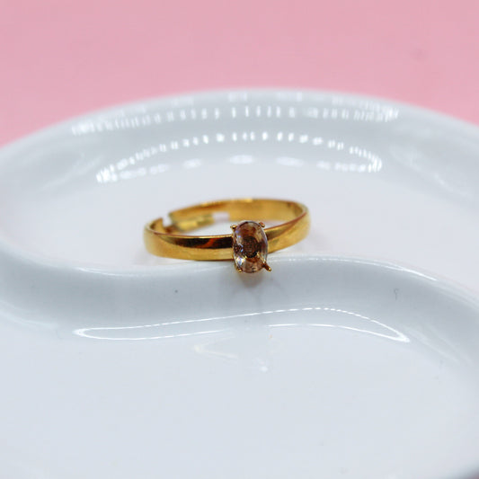 ANILLO ZIRCONIA SOLITARIA OVALADA