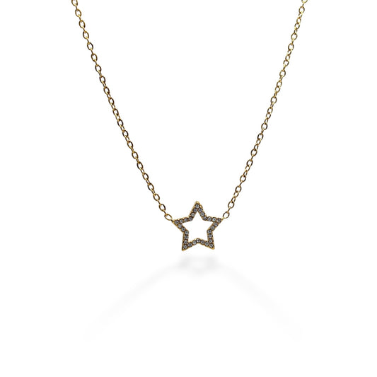 COLLAR SILUETA ESTRELLA ZIRCONIA