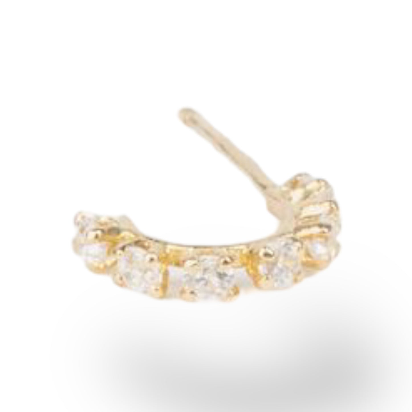 MEDIA ARRACADA ZIRCONIA 10K