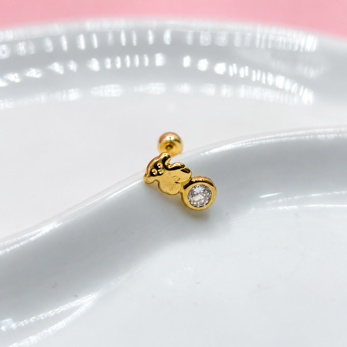 TOUS ZIRCONIA BICEL 10K