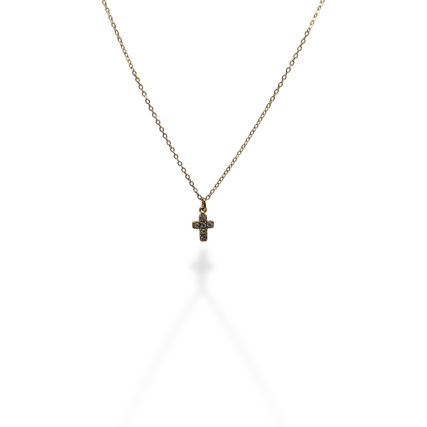 COLLAR CRUZ MINI CHUNKY ZIRCONIAS