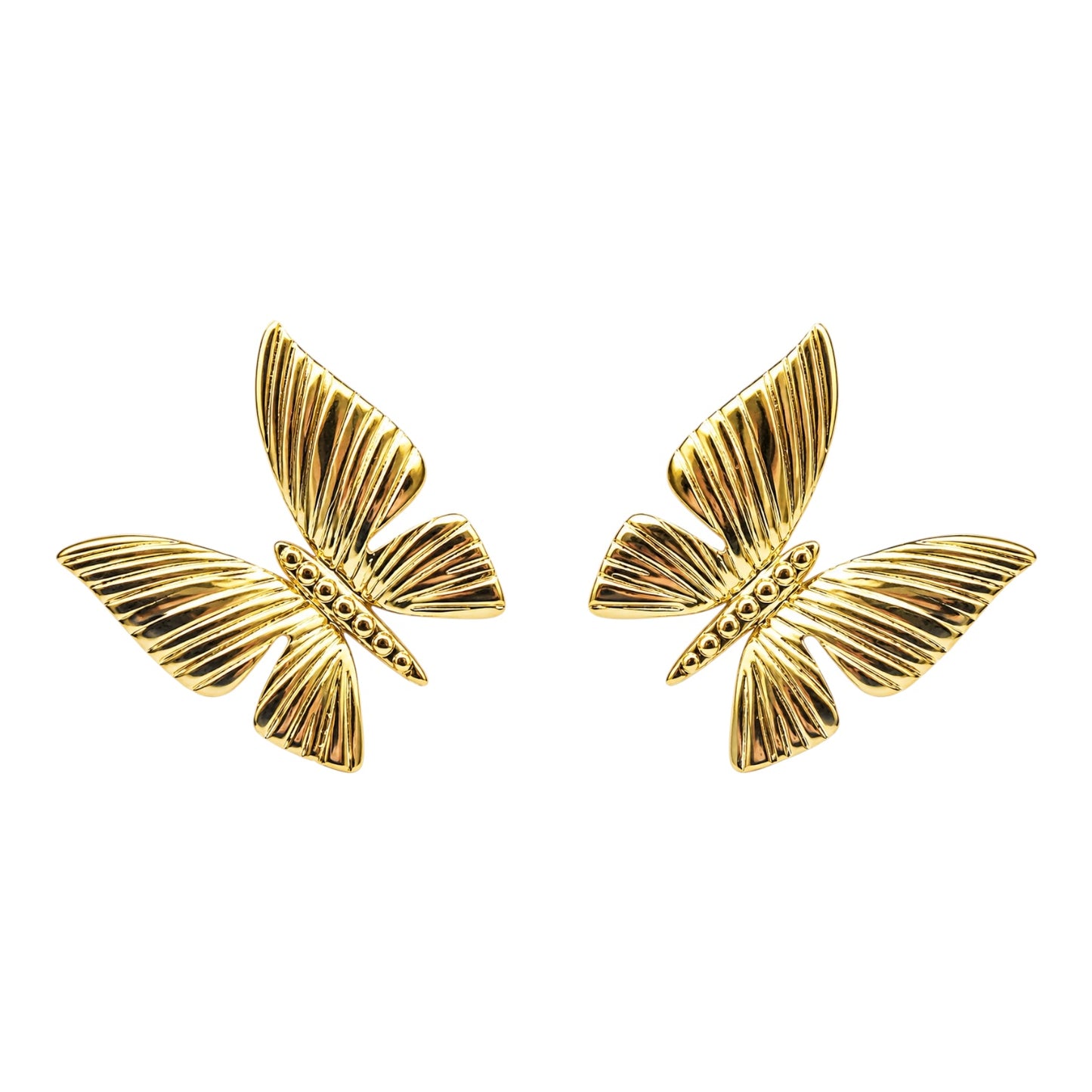 ARETE MARIPOSA PICUDA CON LÍNEAS