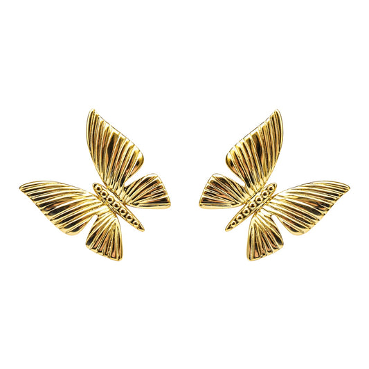 ARETE MARIPOSA PICUDA CON LÍNEAS