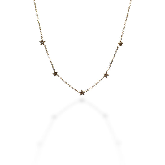 COLLAR ESTRELLAS MINI ZIRCONIAS