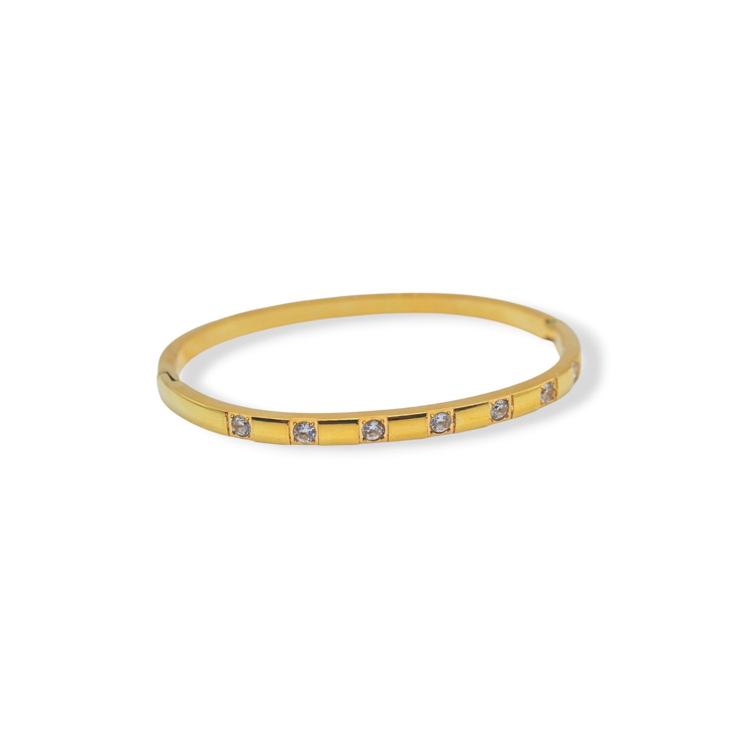 BRAZALETE CLIP SIETE ZIRCONIAS BLANCAS