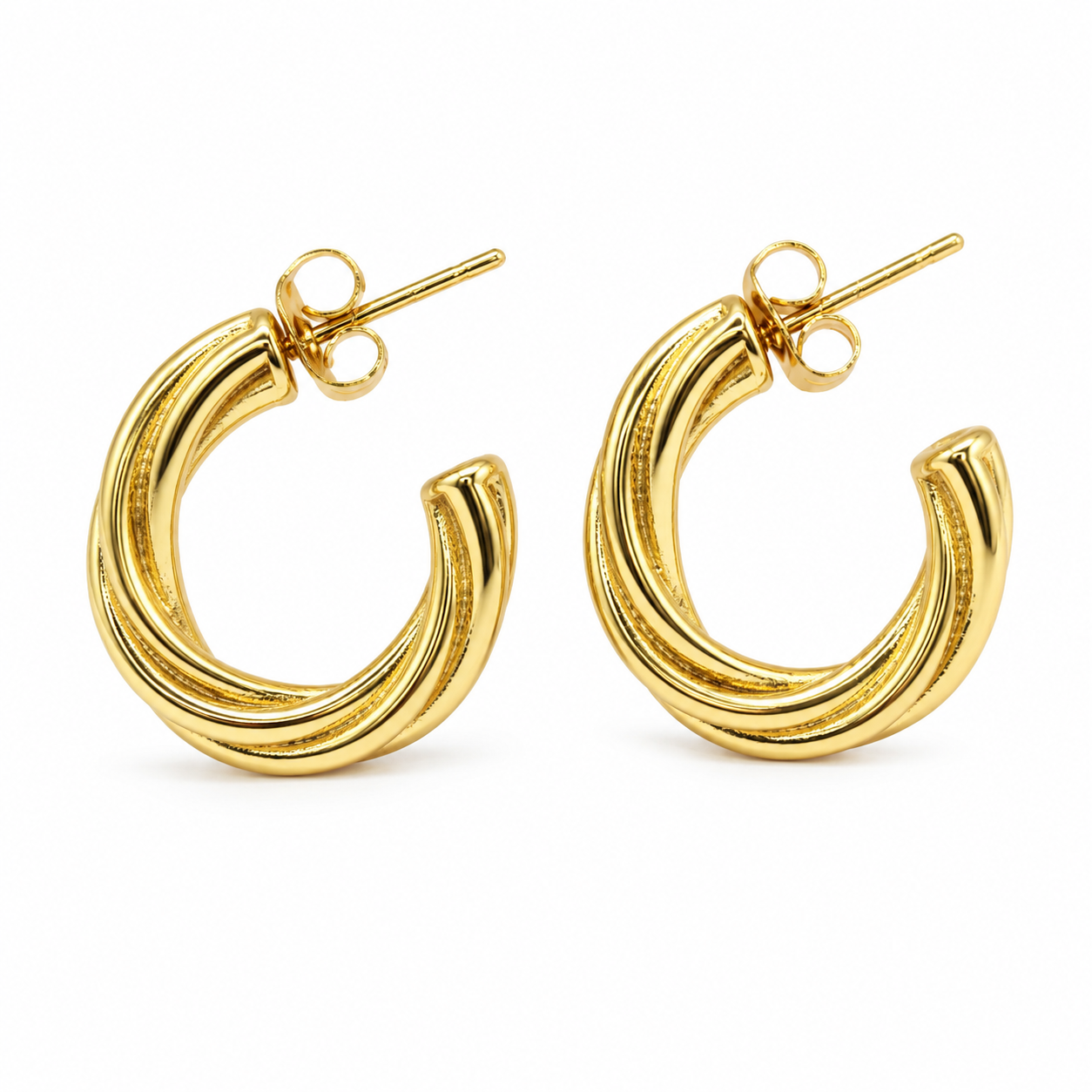 ARETES MEDIO CIRCULO CHURRITO