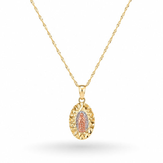 COLLAR VIRGEN TRES COLORES